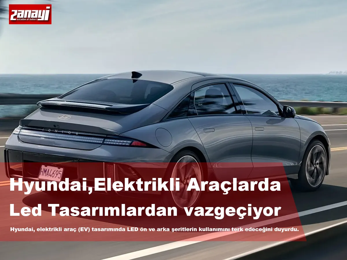 Hyundai, Elektrikli Araç Tasarımında LED Şeritlerden Vazgeçiyor