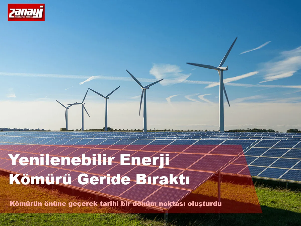 Yenilenebilir enerji, kömürü ilk kez geride bıraktı