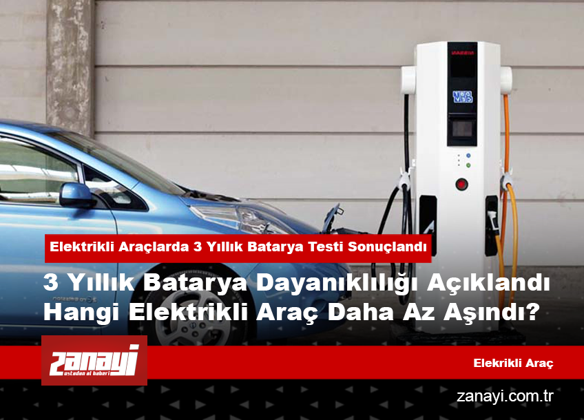Elektrikli Araçlarda 3 Yıllık Batarya Testi Sonuçlandı