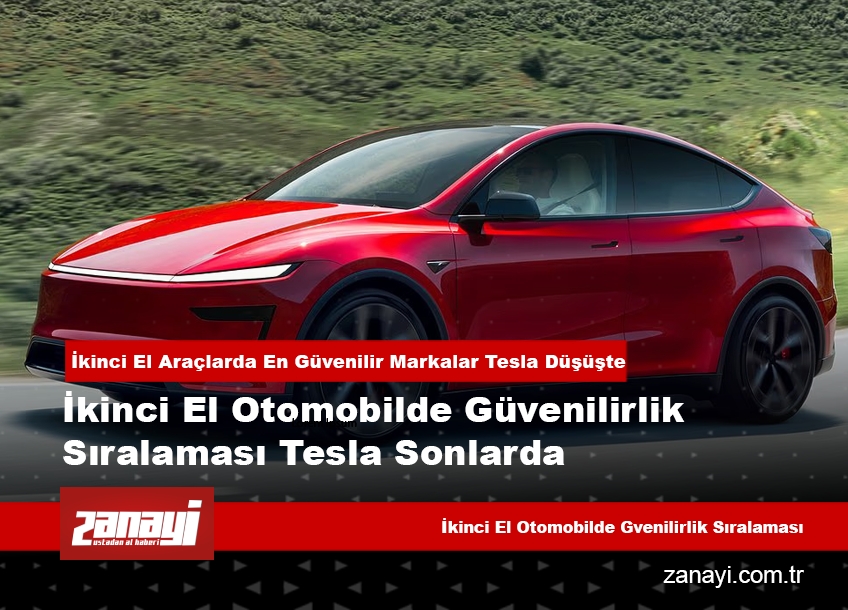 İkinci El Otomobilde Güvenilirlik Sıralaması Tesla Sonlarda