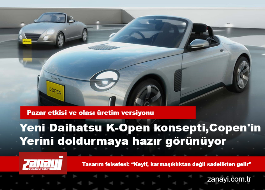 Yeni Daihatsu K-Open konsepti, Copen’in yerini doldurmaya hazır görünüyor: Hafif roadster geleneği elektrikli döneme geçiyor