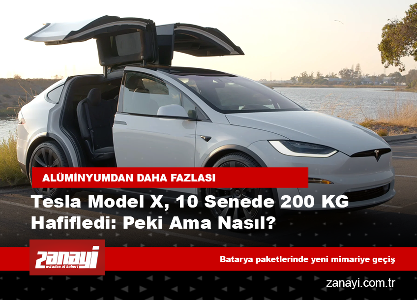 Tesla Model X, 10 senede 200 kg hafifledi: İşte mühendisliğin perde arkası