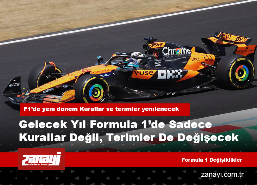 F1’de yeni dönem Kurallar ve terimler yenilenecek