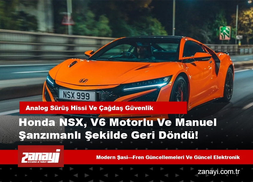 Honda NSX, V6 Motorlu ve Manuel Şanzımanlı Şekilde Geri Döndü: Pininfarina İmzalı Restomod Projesi Limitli Üretimle Geliyor