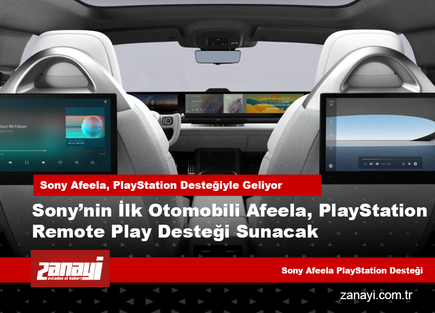 Sony’nin Afeela’sı, PlayStation Remote Play Desteği Sunacak